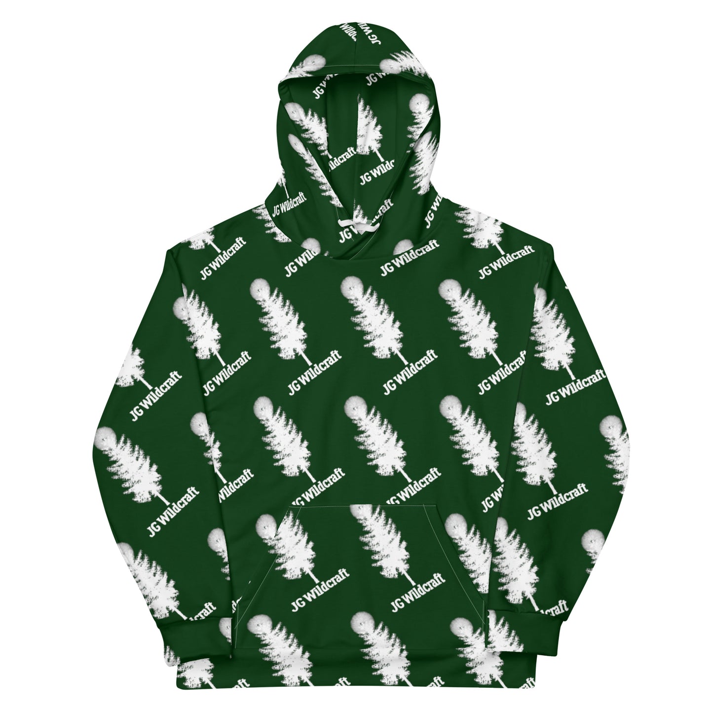 JG Wildcraft Green Logo Print Unisex Hoodie