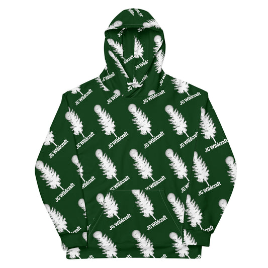 JG Wildcraft Green Logo Print Unisex Hoodie